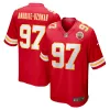 Men's Kansas City Chiefs Felix Anudike-Uzomah Red 2023 NFL Draft First Round Pick Game Jersey