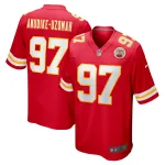 Men's Kansas City Chiefs Felix Anudike-Uzomah Red 2023 NFL Draft First Round Pick Game Jersey