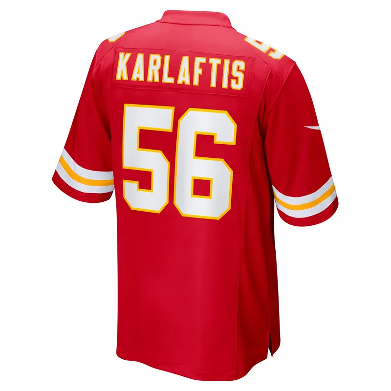Men's Kansas City Chiefs George Karlaftis Red Player Game Jersey