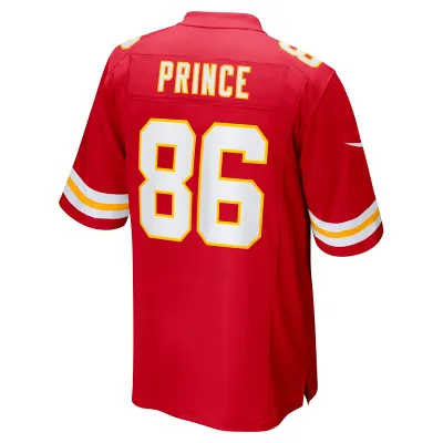 Men's Kansas City Chiefs Gerrit Prince Red Team Game Jersey 02