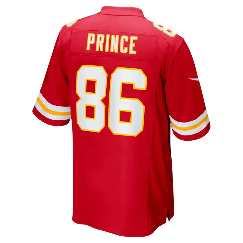 Men's Kansas City Chiefs Gerrit Prince Red Team Game Jersey