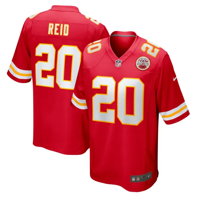 Men's Kansas City Chiefs Justin Reid Red Game Jersey