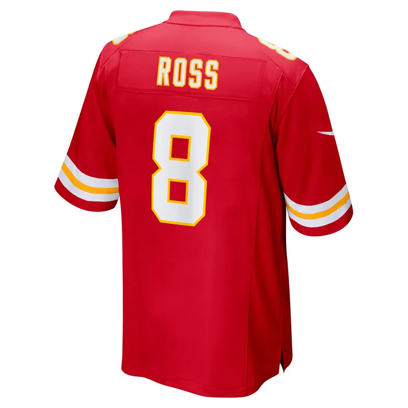Men's Kansas City Chiefs Justyn Ross Red Home Game Player Jersey