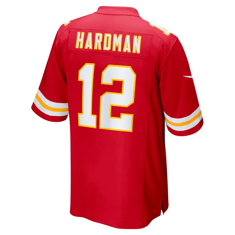 Men's Kansas City Chiefs Mecole Hardman Red Game Jersey
