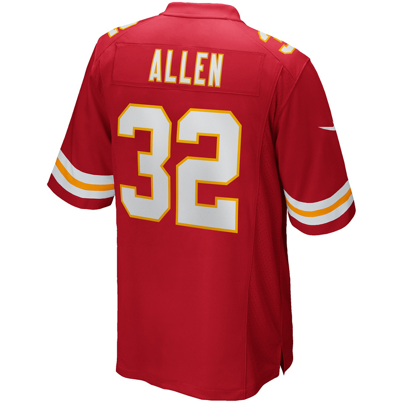Men's Kansas City Chiefs Marcus Allen Red Game Retired Player Jersey