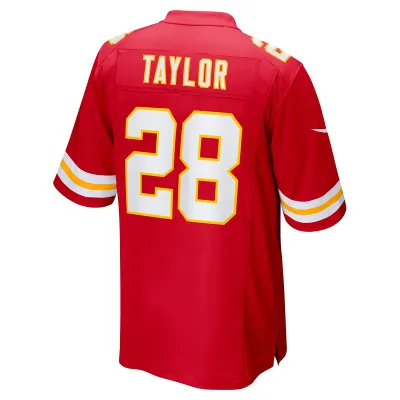 Men's Kansas City Chiefs Keith Taylor Red Team Game Jersey 02