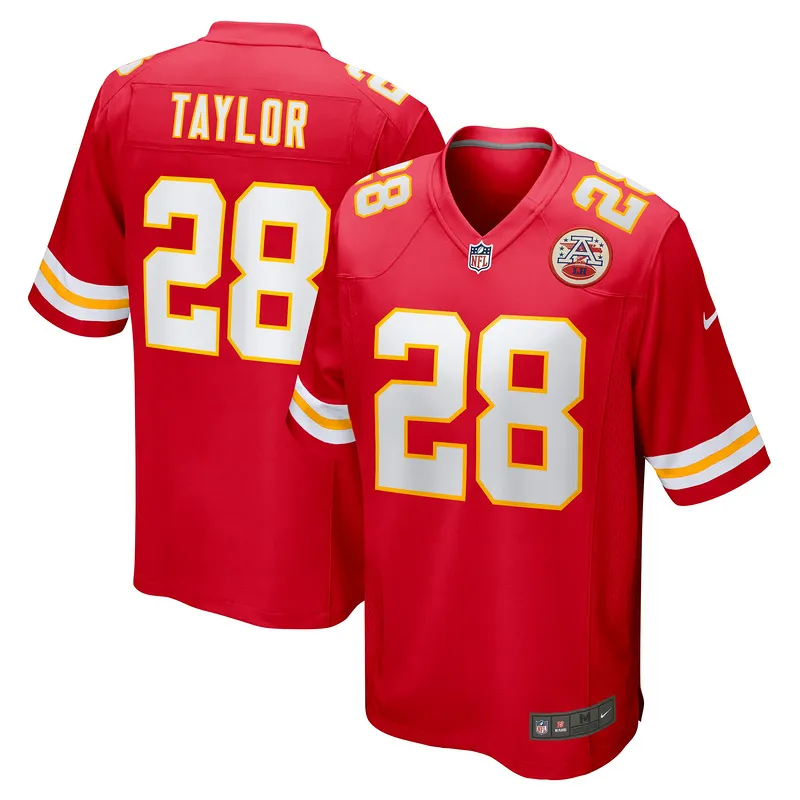 Men's Kansas City Chiefs Keith Taylor Red Team Game Jersey