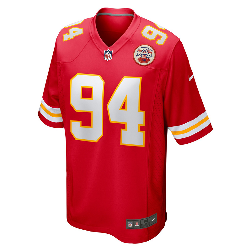 Men's Kansas City Chiefs Malik Herring Red Team Game Player Jersey