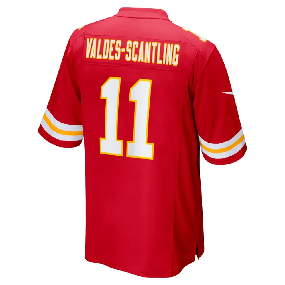 Men's Kansas City Chiefs Marquez Valdes-Scantling Red Game Jersey