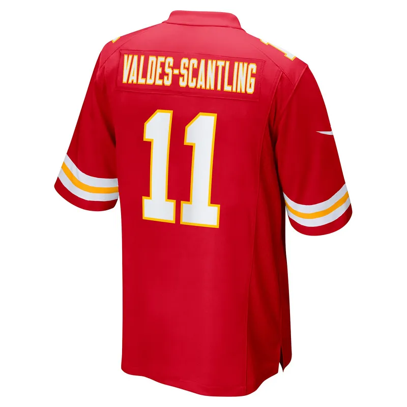 Men's Kansas City Chiefs Marquez Valdes-Scantling Red Game Jersey