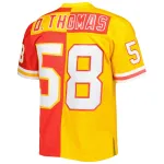 Men's Derrick ThomasRedGold 1994 Split Legacy Replica Jersey