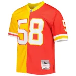 Men's Derrick ThomasRedGold 1994 Split Legacy Replica Jersey