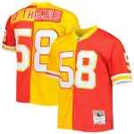 Men's Derrick ThomasRedGold 1994 Split Legacy Replica Jersey