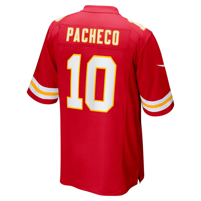 Men's Kansas City Chiefs Isiah Pacheco Red Super Bowl LVIII Game Jersey