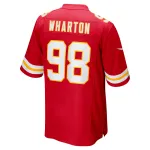 Men's Kansas City Chiefs Tershawn Wharton Red Game Jersey