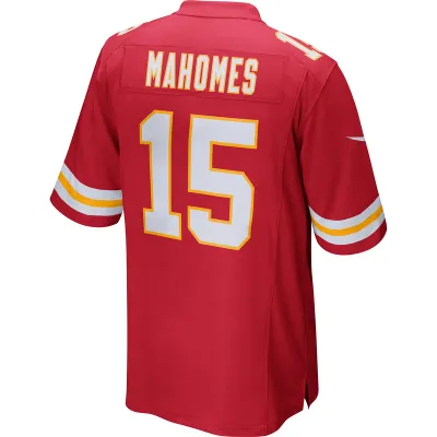 Men's Kansas City Chiefs Patrick Mahomes Red Game Jersey 02