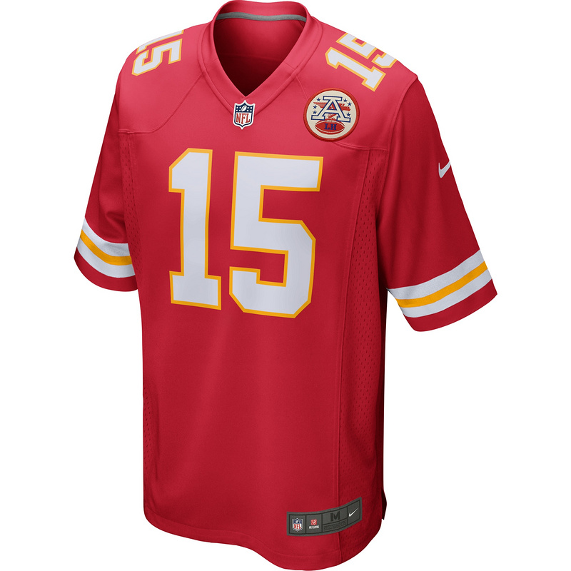 Men's Kansas City Chiefs Patrick Mahomes Red Game Jersey
