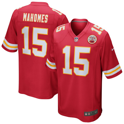 Men's Kansas City Chiefs Patrick Mahomes Red Game Jersey 01