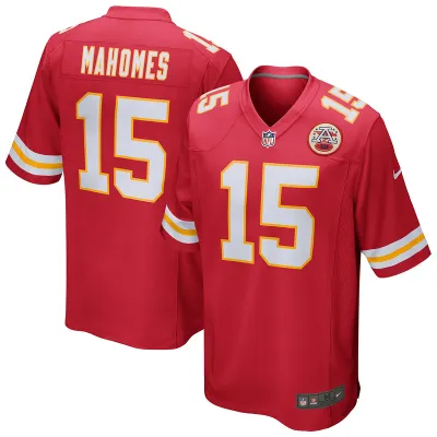 Men's Kansas City Chiefs Patrick Mahomes Red Game Jersey 01