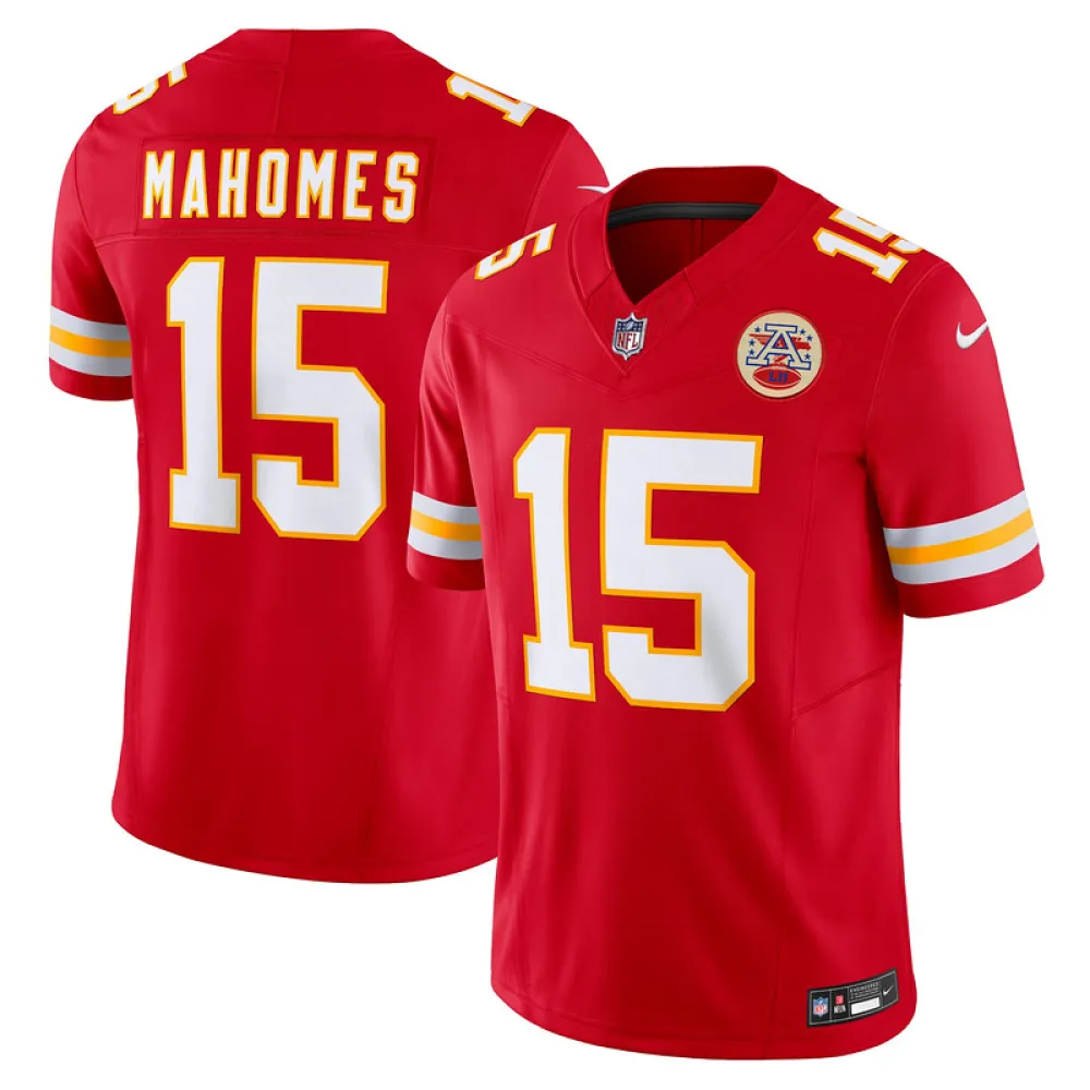 Men's Kansas City Chiefs Patrick Mahomes Red Vapor F.U.S.E. Limited Jersey