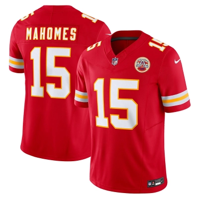 Men's Kansas City Chiefs Patrick Mahomes Red Vapor F.U.S.E. Limited Jersey 01