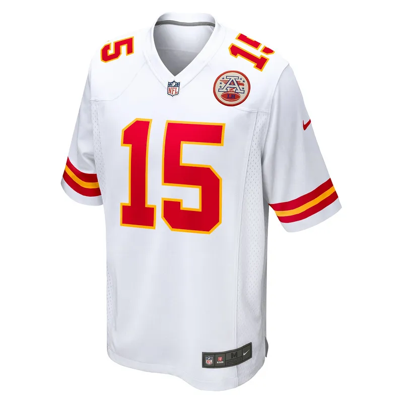 Men's Kansas City Chiefs Patrick Mahomes White Game Jersey