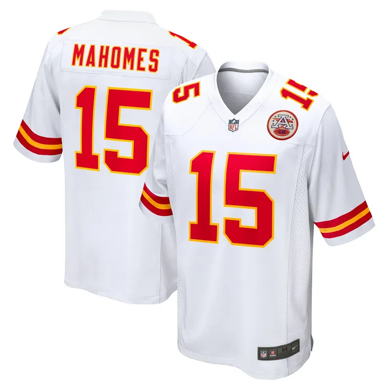 Men's Kansas City Chiefs Patrick Mahomes White Game Jersey