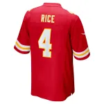 Men's Kansas City Chiefs Rashee Rice Red Game Jersey