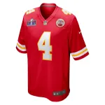 Men's Kansas City Chiefs Rashee Rice Red Super Bowl LVIII Game Jersey