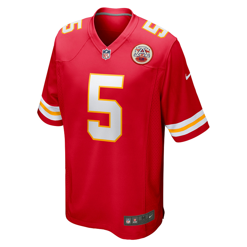 Men's Kansas City Chiefs Tommy Townsend Red Game Jersey