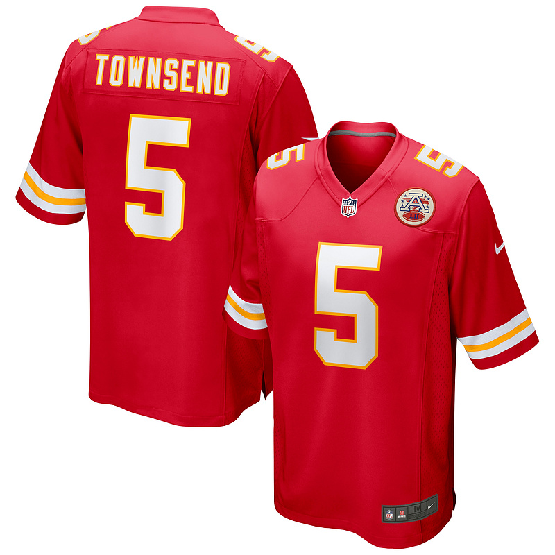 Men's Kansas City Chiefs Tommy Townsend Red Game Jersey