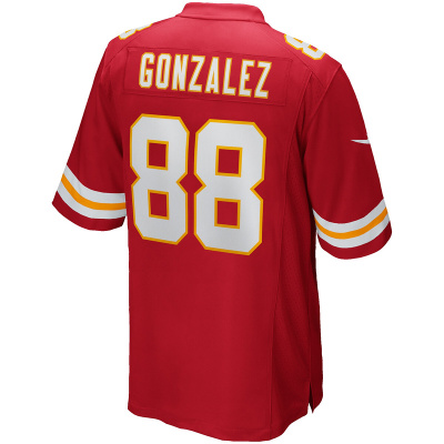 Men's Kansas City Chiefs Tony Gonzalez Red Game Retired Player Jersey 02