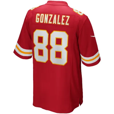 Men's Kansas City Chiefs Tony Gonzalez Red Game Retired Player Jersey 02