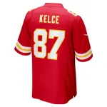Men's Kansas City Chiefs Travis Kelce Red Super Bowl LVIII Game Jersey