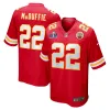 Men's Kansas City Chiefs Trent McDuffie Red Super Bowl LVIII Game Jersey