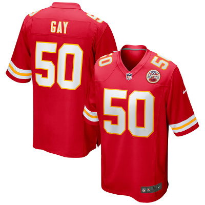 Men's Kansas City Chiefs Willie Gay Red Game Jersey 01