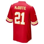 Men's Kansas City Chiefs Trent McDuffie Red Player Game Jersey