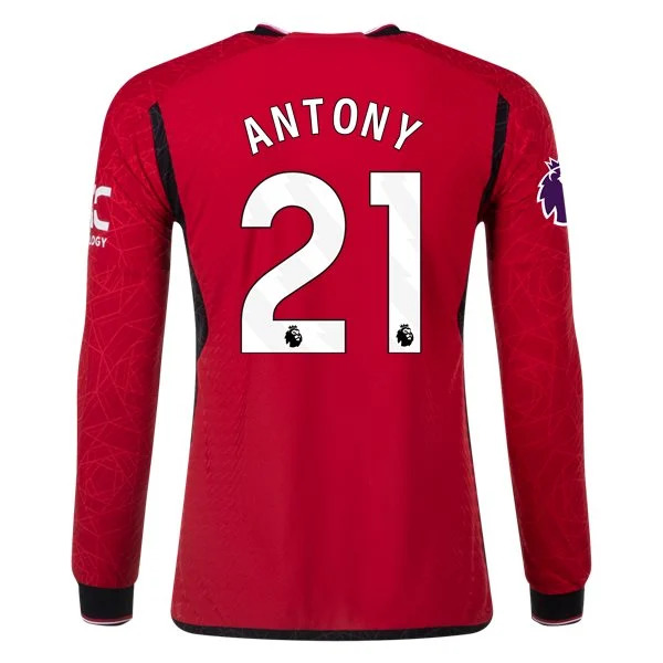 Premier League Antony Manchester United Long Sleeve Home Jersey 23/24