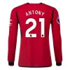 Premier League Antony Manchester United Long Sleeve Home Jersey 23/24