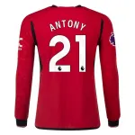 Premier League Antony Manchester United Long Sleeve Home Jersey 23/24