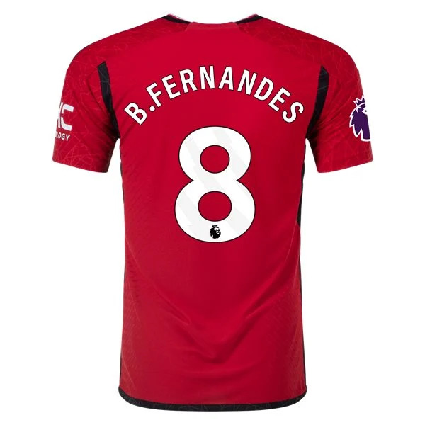 Premier League B. Fernandes Manchester United Home Jersey 23/24