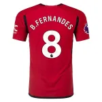 Premier League B. Fernandes Manchester United Home Jersey 23/24