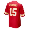 Men's Kansas City Chiefs Patrick Mahomes Red Super Bowl LVIII Game Jersey