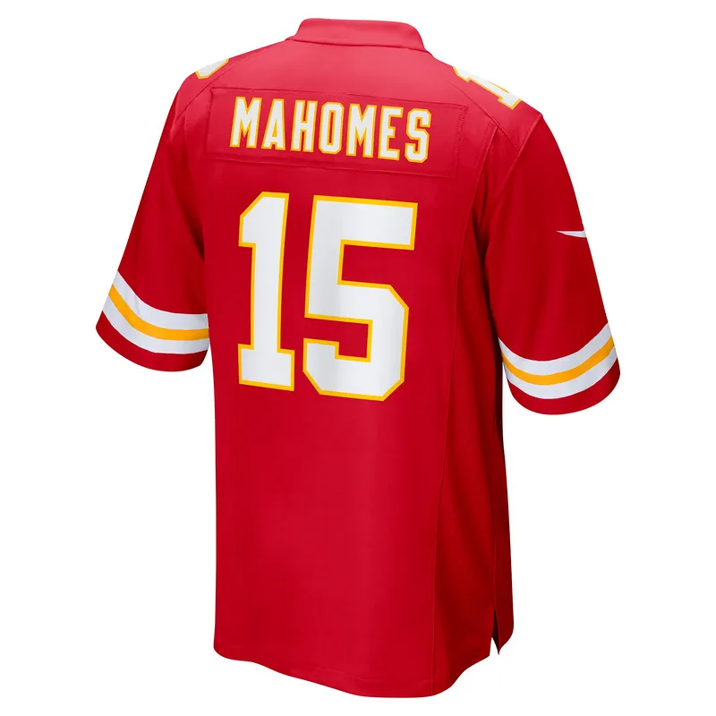 Men's Kansas City Chiefs Patrick Mahomes Red Super Bowl LVIII Game Jersey