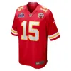 Men's Kansas City Chiefs Patrick Mahomes Red Super Bowl LVIII Game Jersey