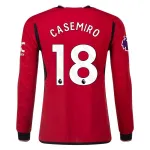 Premier League Casemiro Manchester United Long Sleeve Home Jersey 23/24