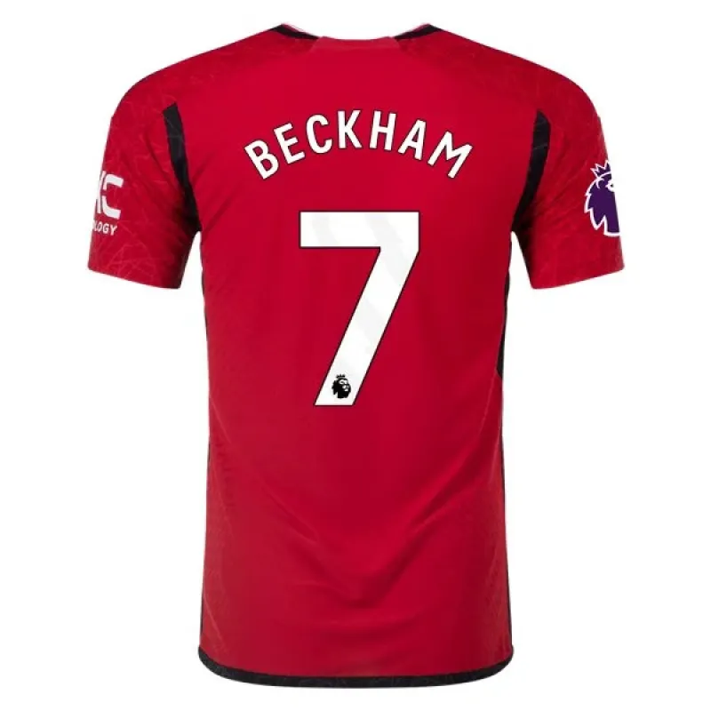 Premier League David Beckham Manchester United Home Jersey 23/24