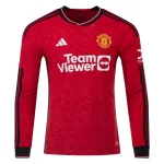 Premier League Manchester United Long Sleeve Home Jersey 23/24