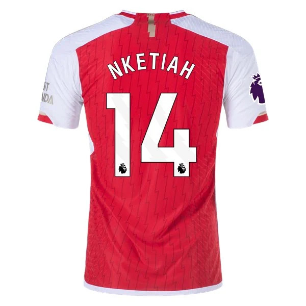 Premier League Men's Replica Nketiah Arsenal Home Jersey 23/24
