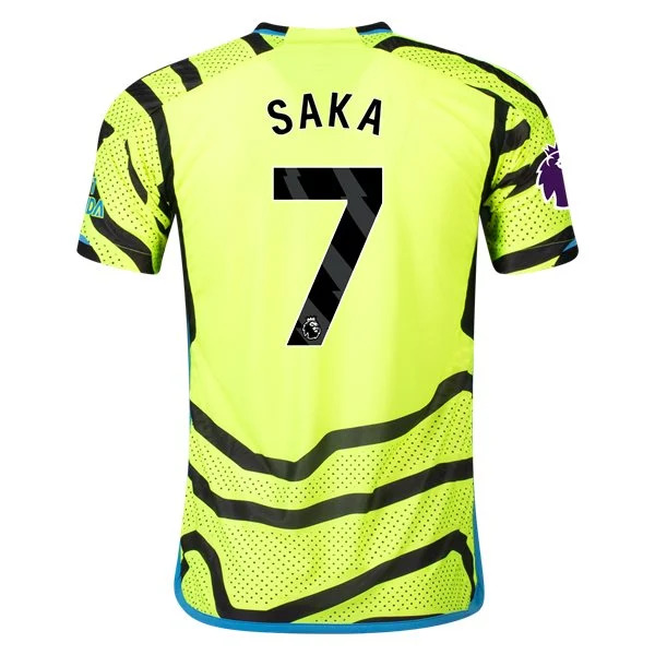 Premier League Men's Replica Saka Arsenal Away Jersey 23/24